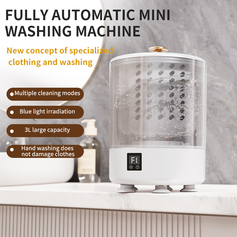 The Latest Portable 3-liter Washing Machine Mini All-in-one Washer-dryer Suitable for Dormitories and Use