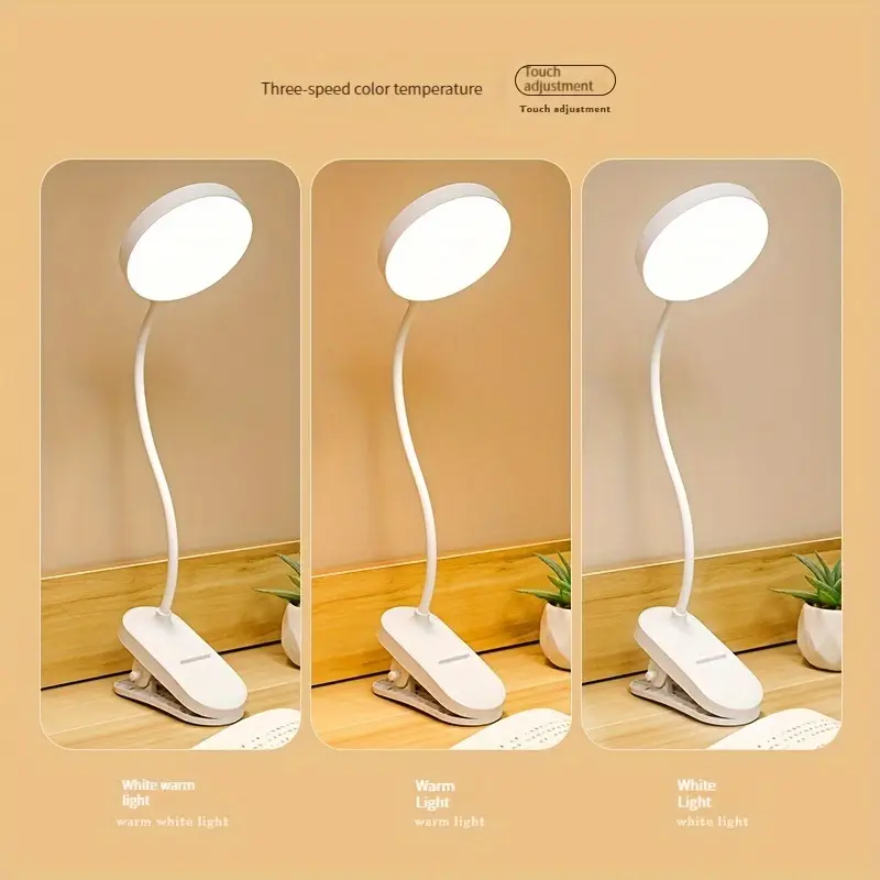Students Study Table Lamp for Students LED Reading Lamp Rechargeable Desk Table Lamp for Study Desk Home School Office