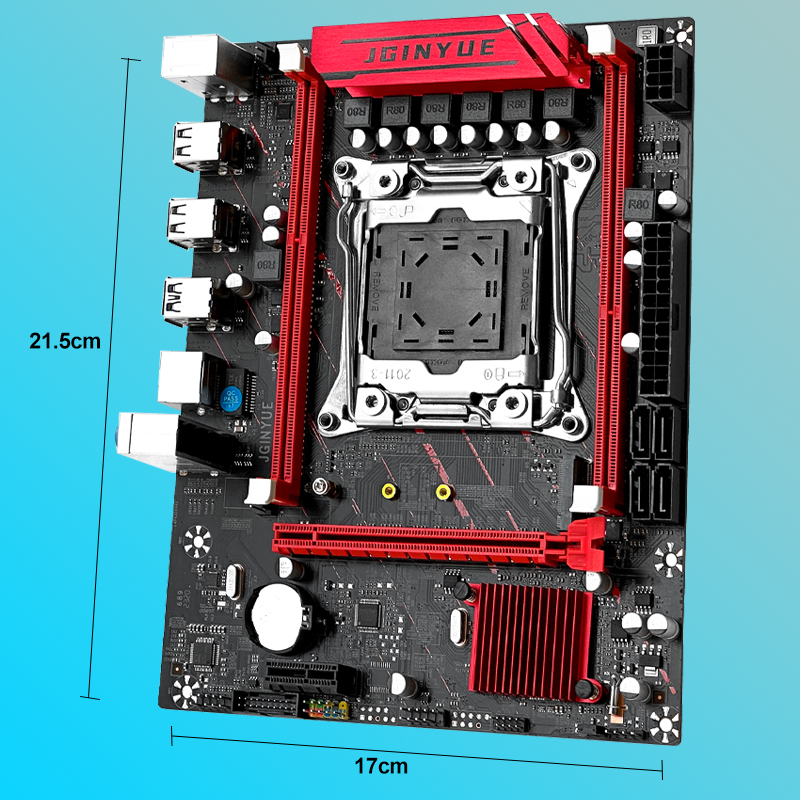 JGINYUE X99M-H D3 Motherboard M-ATX Motherboard 64GB RAM Capacity LGA2011-3 Socket for Desktop