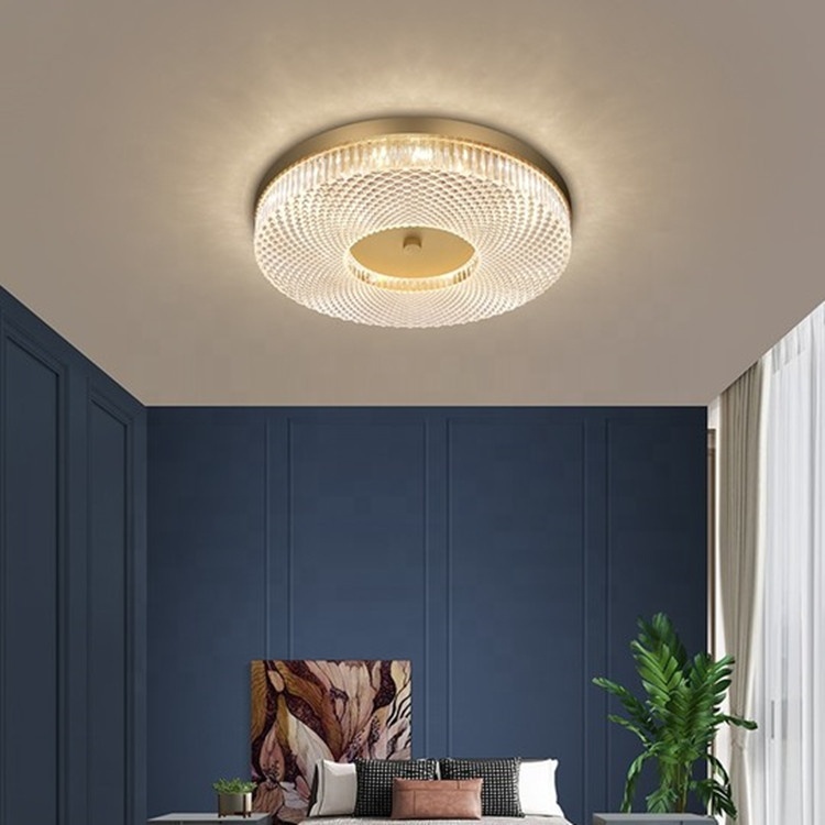 New Nordic Luxury Ceiling Light for Indoor Home Lighting Round Crystal Ceiling Light Modern LED Indoor Ceiling Lamps