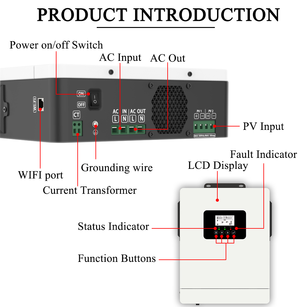 SUYEEGO 6kw 10 Kw Pump Water Converter Off-grid Solar Pumping Inverter Solar Pump Inverter for Household Use