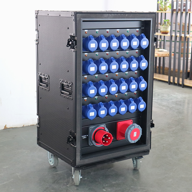 New Style Waterproof Stage Power Distribution Distro Box Equipment Box Light Power Control 380v  26 Channels Stage Power Box
