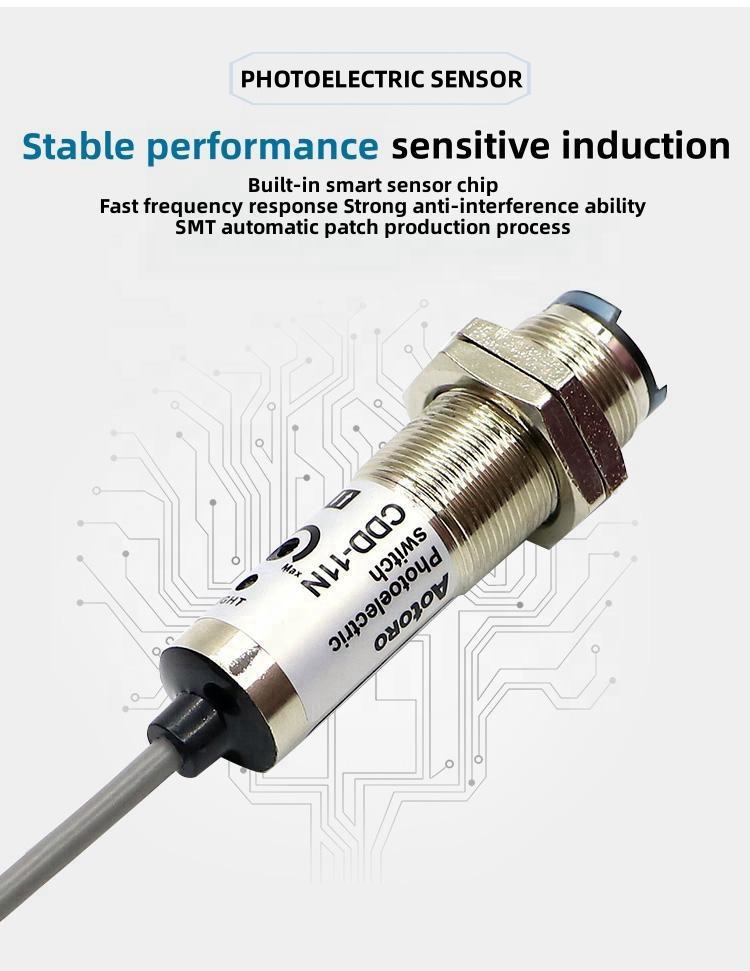 Photoelectric Sensor Datasheet CDD-40P PNP NPN Diffuse Reflective 40CM Proximity Sensors