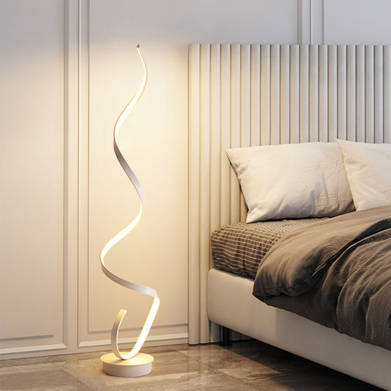 Wholesale Contemporary Creative Arc Smart Minimalist Hotel Living Room RGB Dance Floor Light Standing Led  Floor Lamp