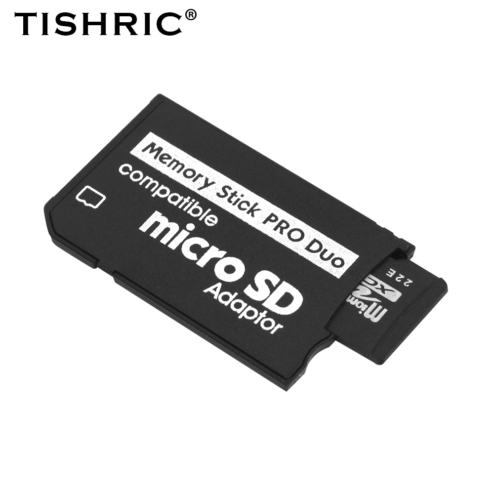TISHRIC Memory Stick Pro Duo Card Reader SD Micro SDHC TF to Memory Stick MS Pro Duo Adapter for Game /PSP/Camera