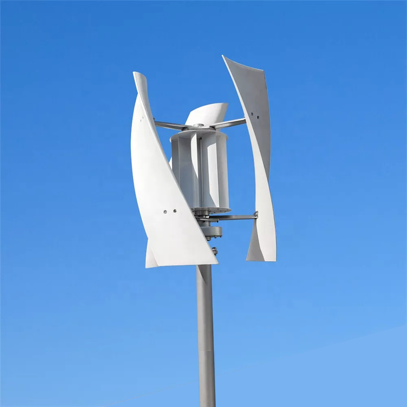 5KW Wind Turbine Generator & 5KW Solar Panel Hybrid Power System With Battery Bank Free Alternative Energy 5kwh for Home Use
