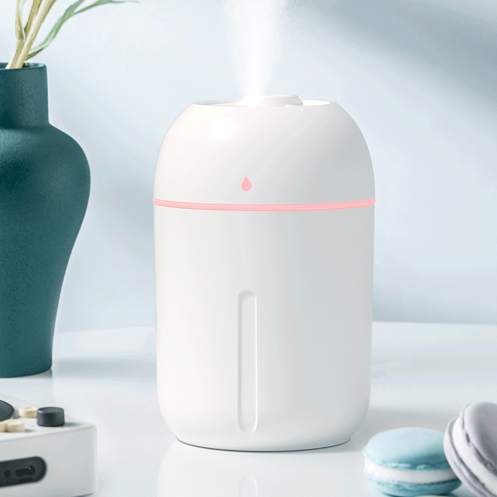 Custom Logo USB Rechargeable 330ml Mini Portable Cool-Mist Air Humidifier Aromatherapy Essential Oil Diffuser Low Noise Night