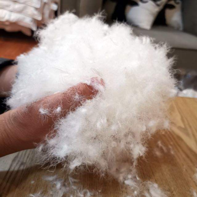 Новый промытый белый гусиный пух (High Temp)