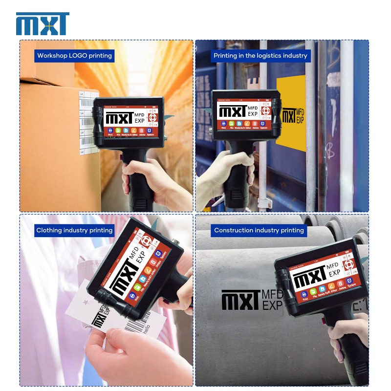 Hot Portable Inkjet Printer with High Resolution of 600dpi Suitable for Printing on Cartons Plastics and Glass