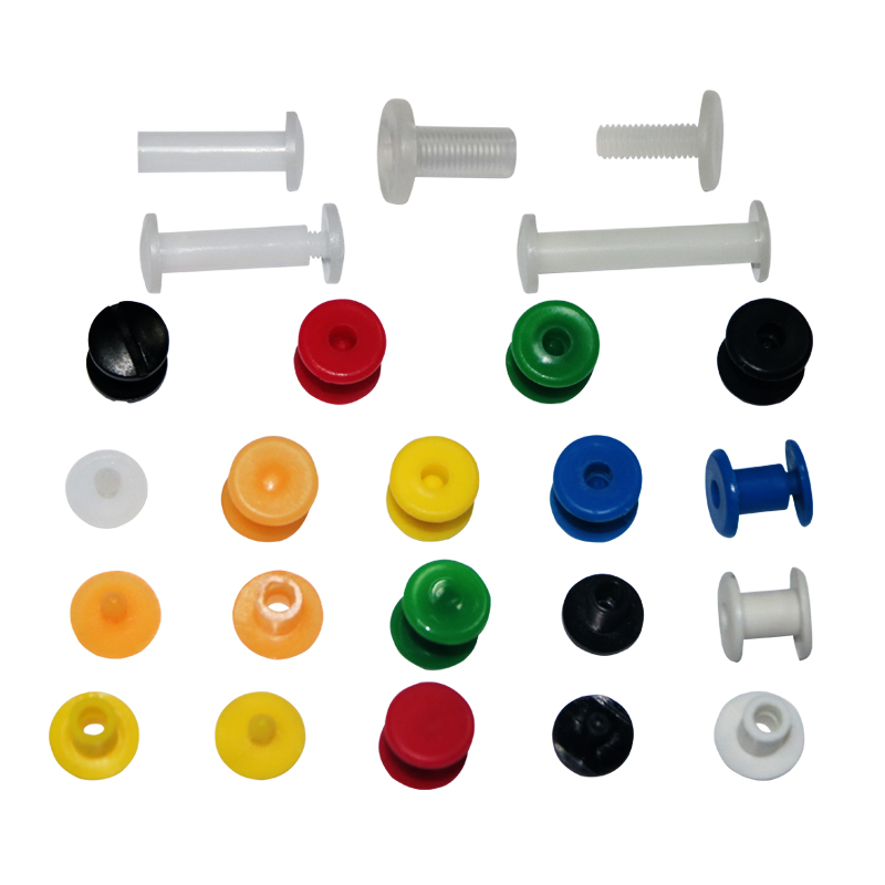 Plastic Book Binding Screws Black Plastic Male and Female Screws Chicago Screws