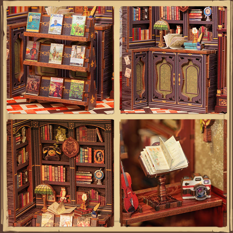 Интерьерная миниатюра Книжный уголок