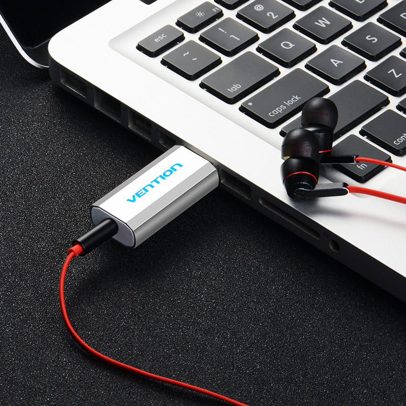 Popular Original VAB-S15-B USB External Sound Card Black Metal Type OMTP