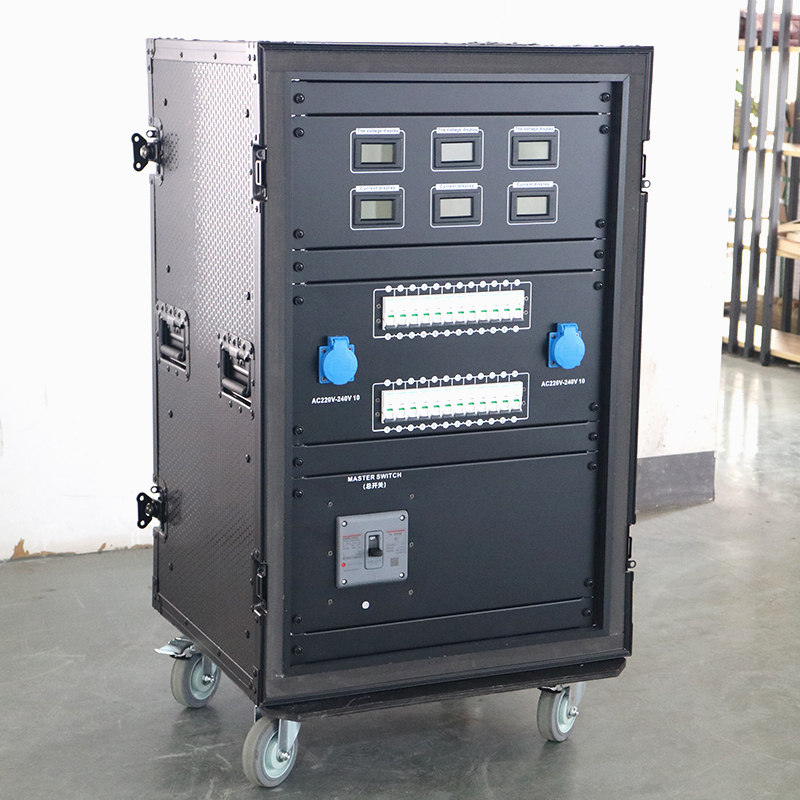 New Style Waterproof Stage Power Distribution Distro Box Equipment Box Light Power Control 380v  26 Channels Stage Power Box