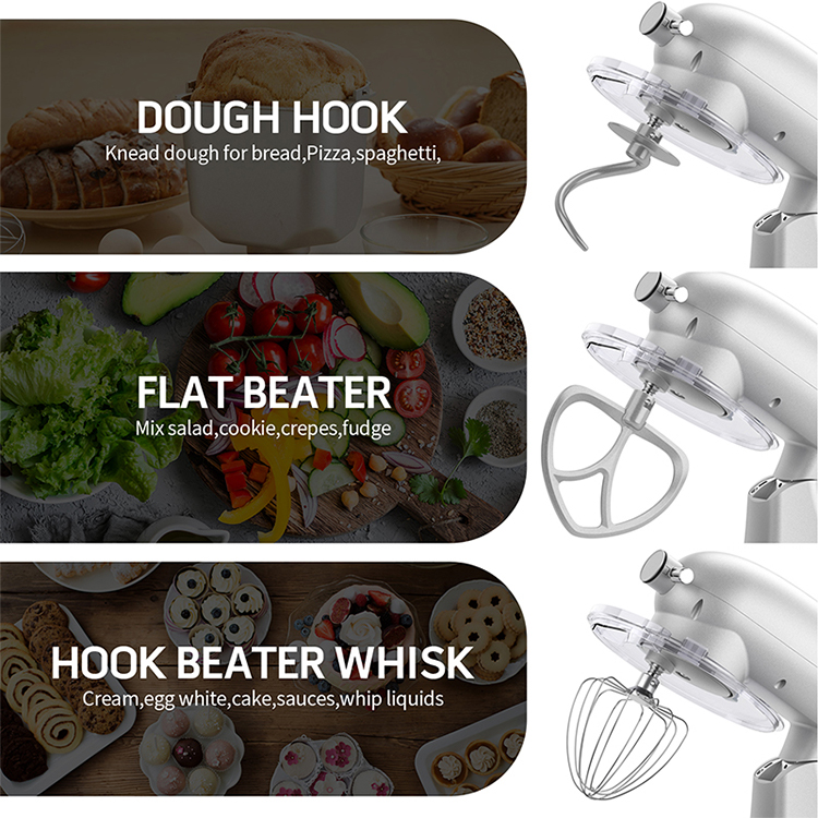 1500W Powerful Kitchen Food Processor Robot Cuisine Cooks Machine Chef Knead Dough 4 in 1 Function Stand Mixer