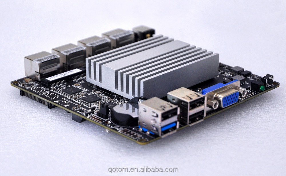J1900 4 Lan Ports Industrial Motherboard Four Gigabit Etherne Mini PC Board Fanless ITX Mainboard