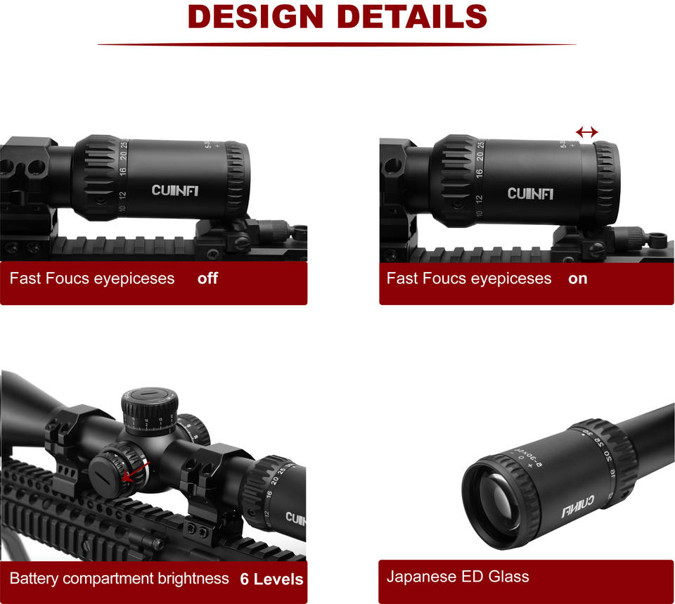 Прицел Cuinfi 5-30x56 FFP (High Magnification)