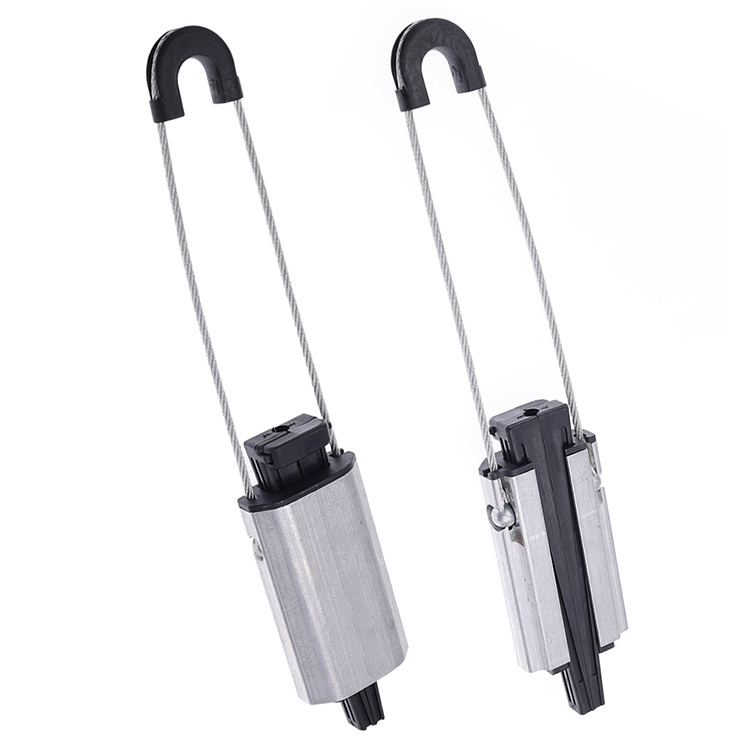 Aluminium Alloy Nylon Plus Fiber Glass Stainless Steel Metal Tension Clamp Anchoring Clamp Optical Fiber Power Accessories