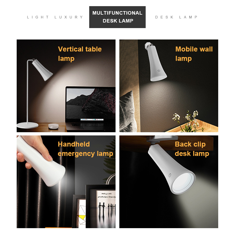 Multifunctional Touch Control Led Reading Table Lamp USB Recharging Led Light Desk Lamp