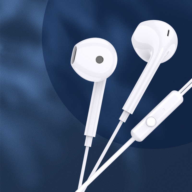 KAKUSIGA 3.5mm Wired Earphones with Microphone, 1.2M Tangle-Free Cable, Clear Call & Music Sound(Separated Packaging)