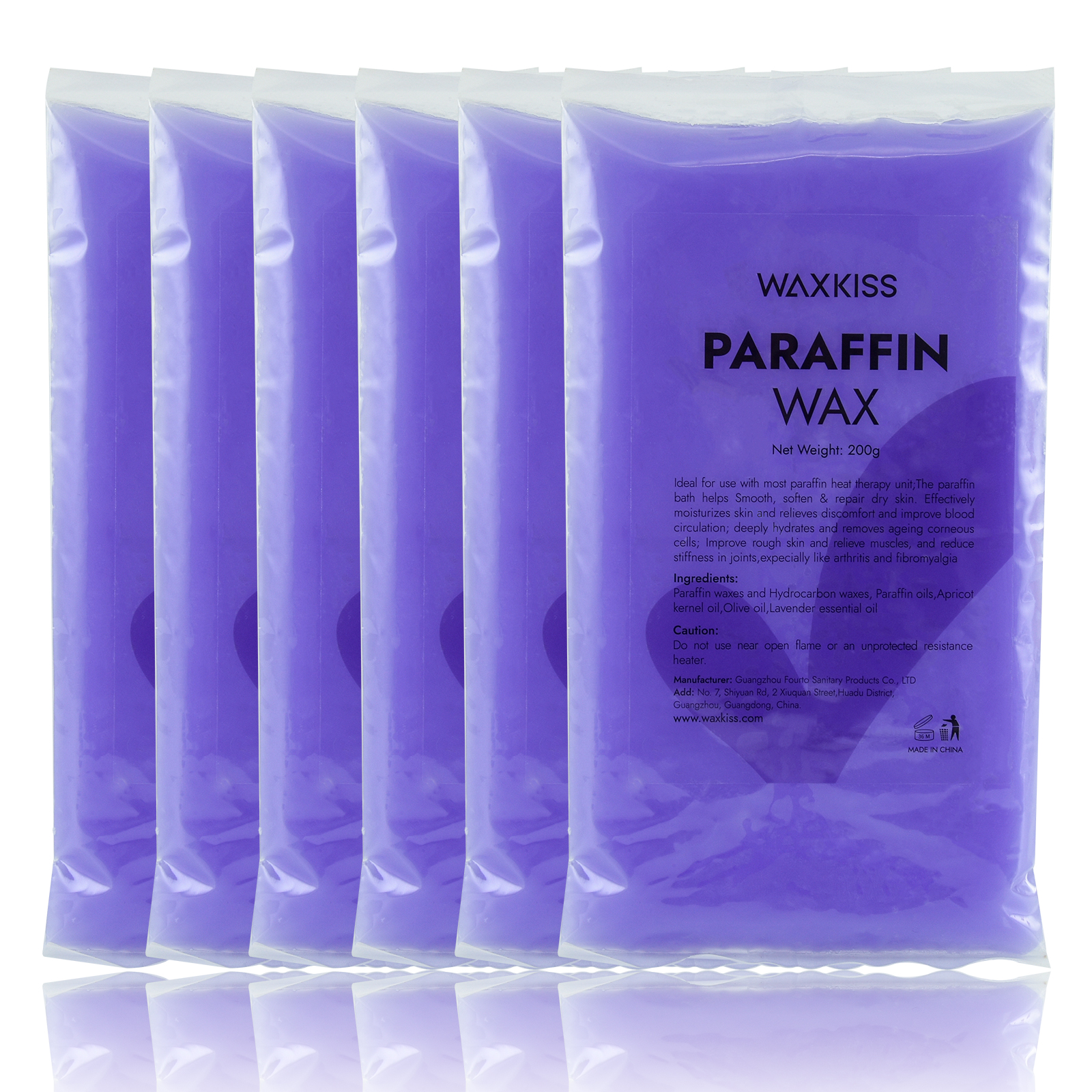 Wholesale 200g Lavender Paraffin Wax Skin Care Beauty Paraffin Wax for Hand and Feet Whitening Wrinkle