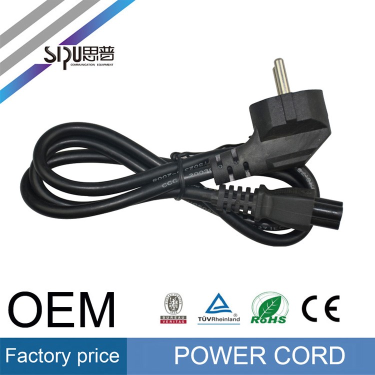 SIPU Europe C7/C14/C13 AC Power Cord with PVC Jacket for PC Computer & Monitor Female End Type IEC