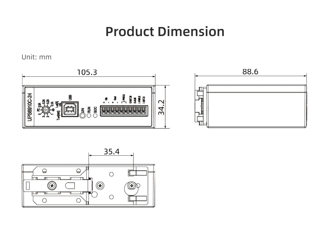 Panelmate Economical Mini UPS DC 12 24V Industrial Power Supplies Uninterruptible Universal UPS Unlimited Power for Various
