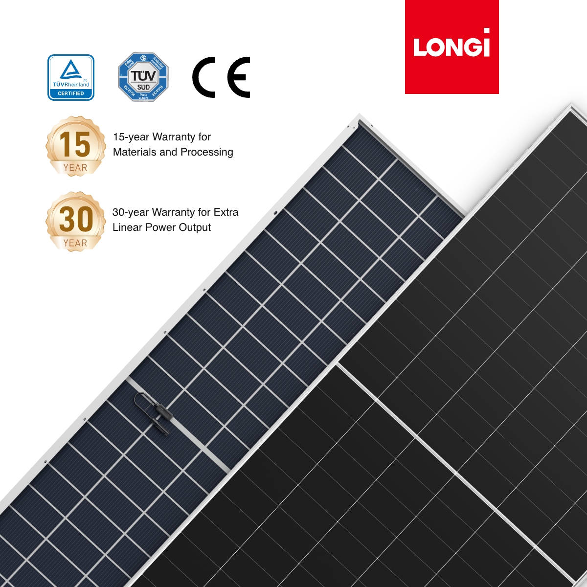 LONGi Himo7 Solar Panel Cheap Price Home Electricity Structure Lithium Battery Half Cell & HBC Type 5000W Longihimox10