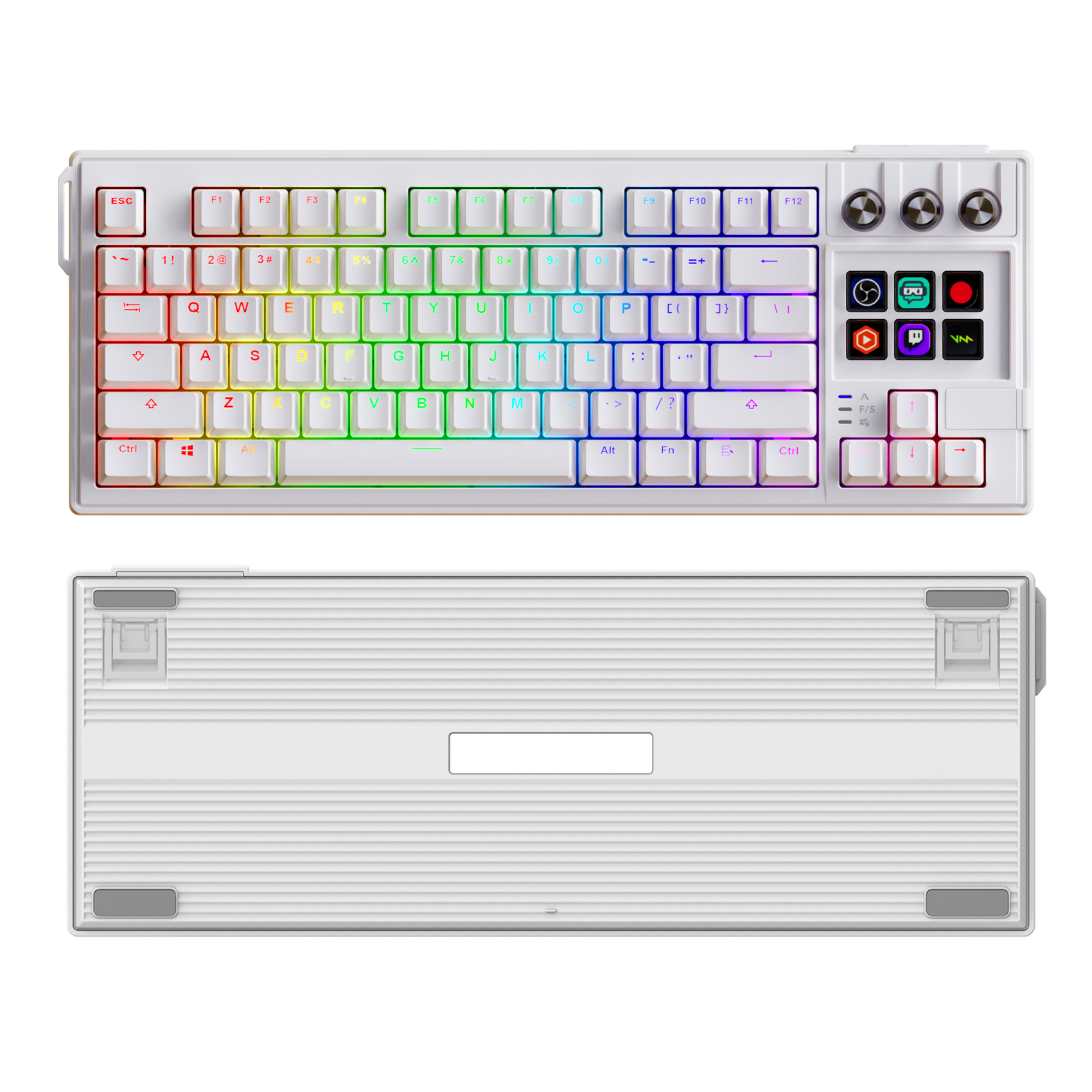 MiraBox K1Pro Stream Deck Integrated Mechanical Keyboard for Gaming and Productivity