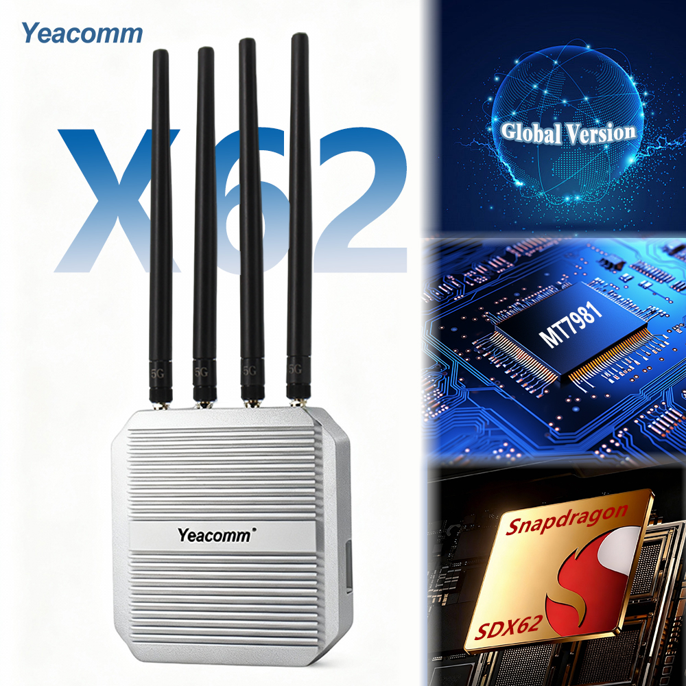 Yeacomm NR630 SDX75 SDX62  Bridge Mode 5G Modem Outdoor Cpe Wireless Router with Sim Card Slot IMEI Change VPN Gloval Version