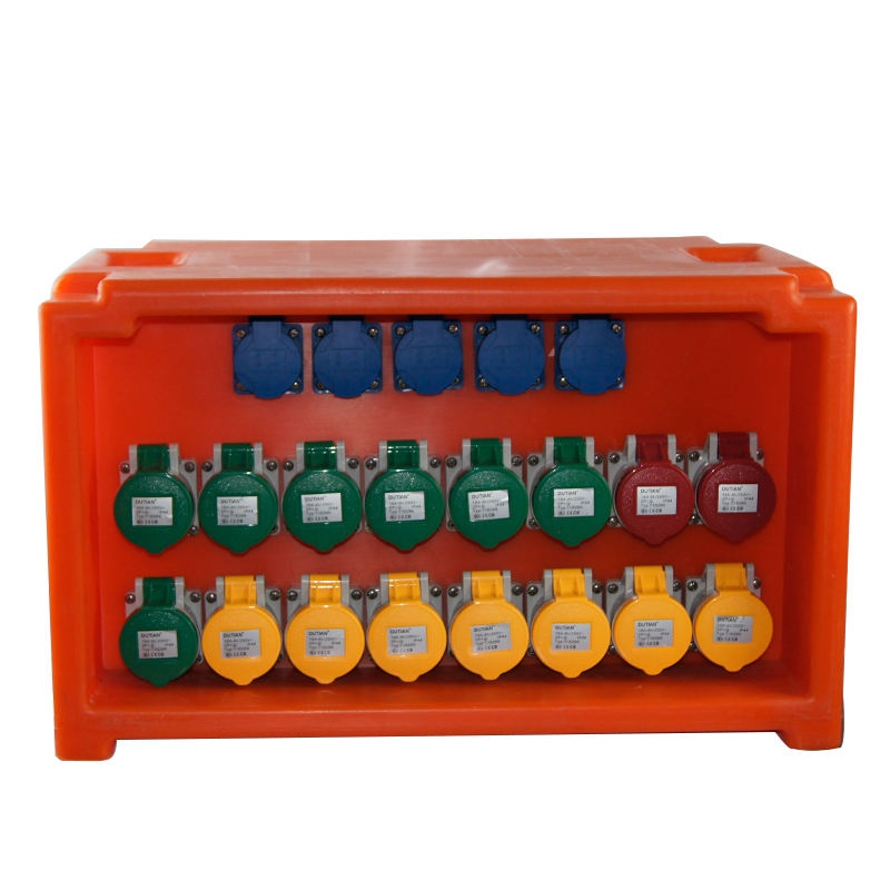 Portable IP67 Stage Power Distribution Equipment for Stages Power Box 63A 5P 3Phase Input 6-16A and 10-32A 5P Output with MCB