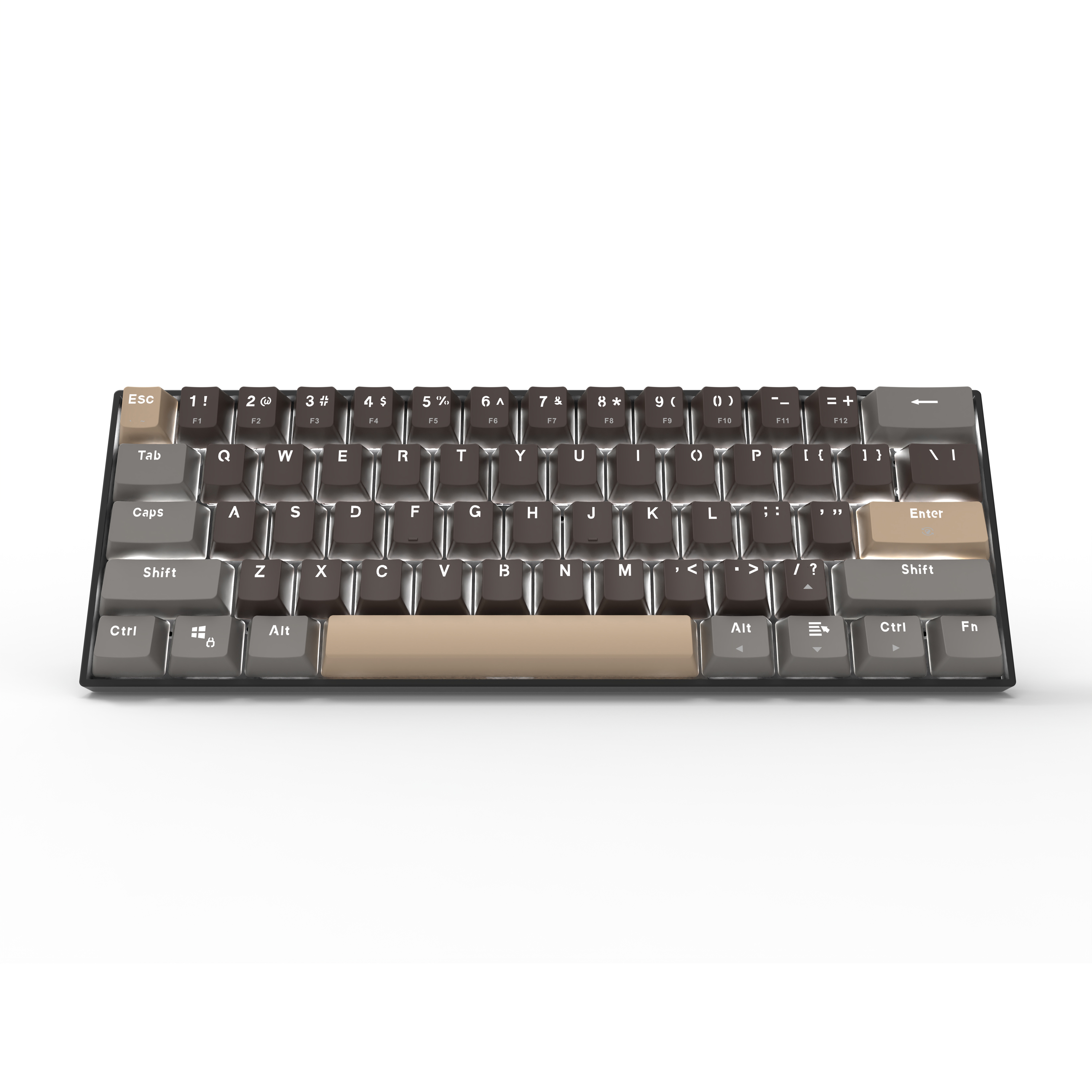 Custom Logo Wired Mechanical Keyboard Rainbow RGB 60% Hot Swap Gaming Keyboard for Gamer