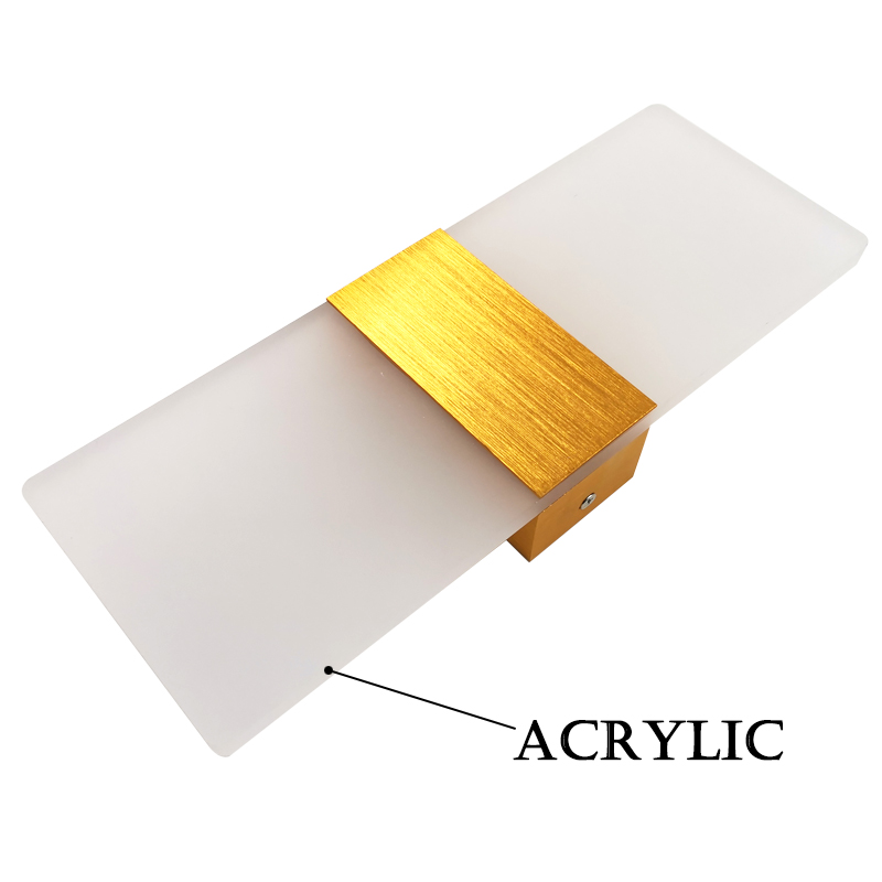 Modern Indoor 6W LED Wall Lights Acrylic Right-angle Living Room Hallway Stair Home Decor Wall Luxury Light Indoor