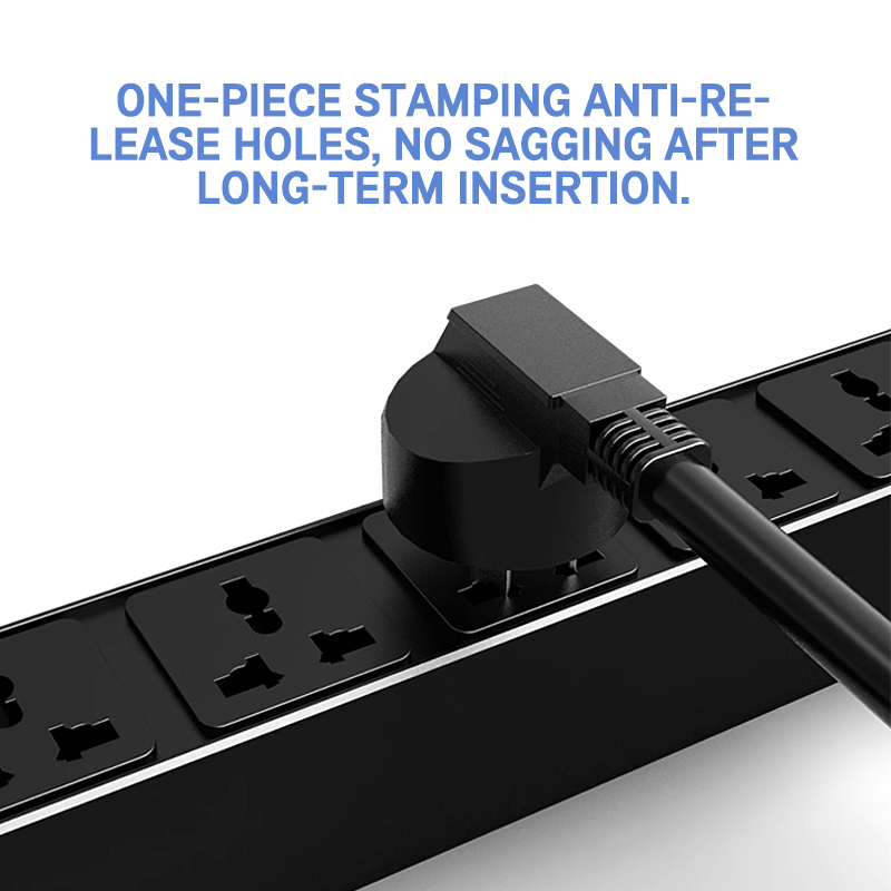US Standard 1U Rack Mount PDU - 8 Outlets Universal Socket, Horizontal Installation Basic Series Power Distribution Unit PDU