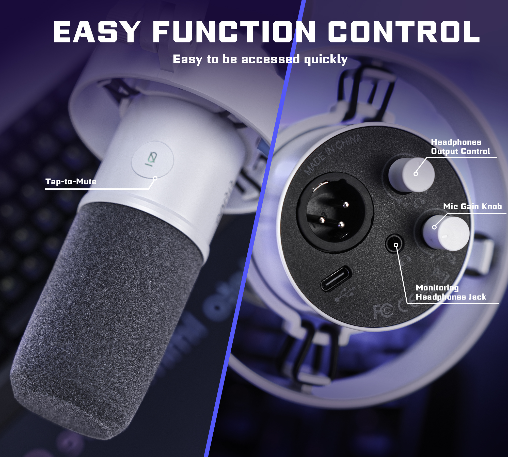 FIFINE K688 Professional XLR USB Dynamic Recording Microphone with Metal Body for Podcast Studio Streaming Microfone Dinamico