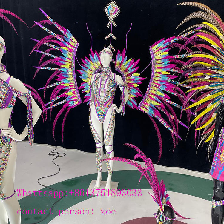 Customized Feather Stage Wear Samba Paradise