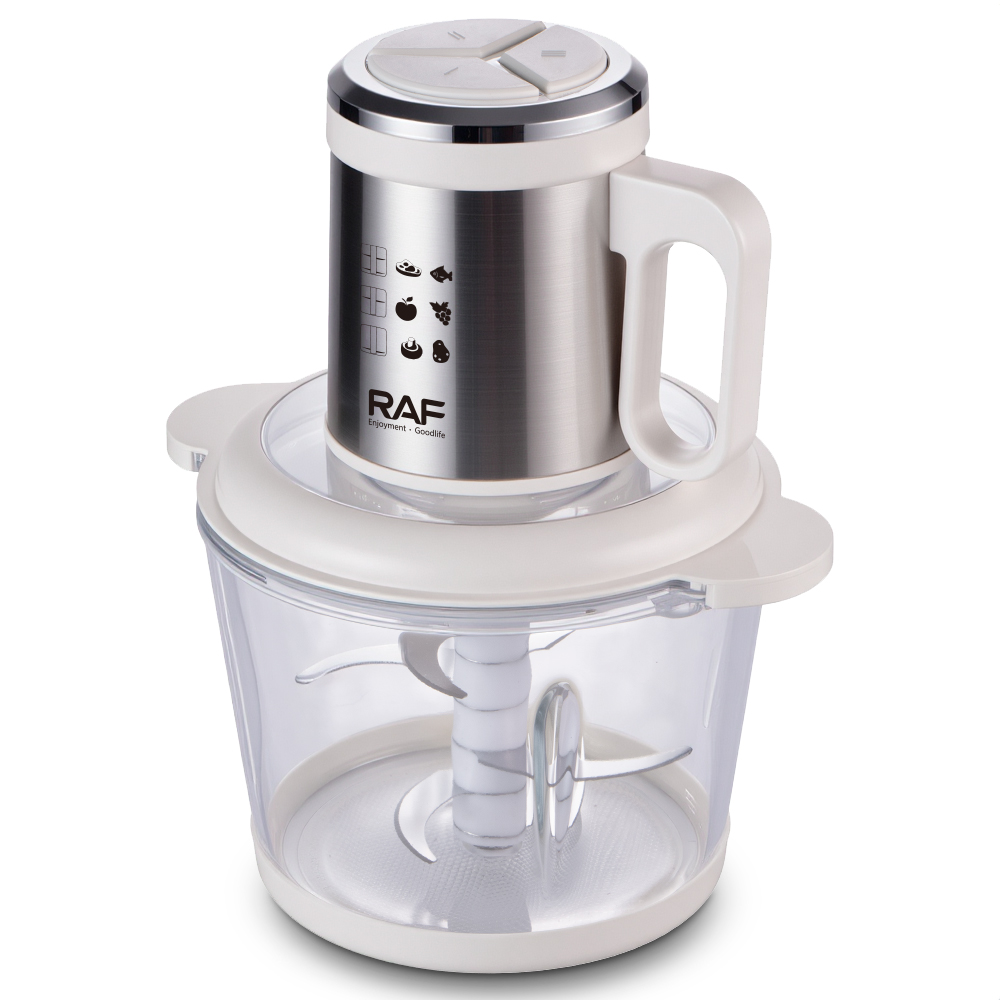 RAF Hot Selling 2025 Vegetable Chopper Good Quality Large Liters Glass Food Processor for Home Use
