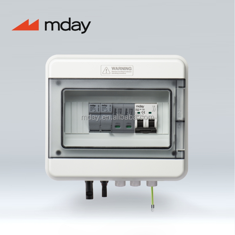 Mday 600V DC AC Solar Combiner Box 1 in 1 Out Solar String Combining for LV Products for Solar Installations