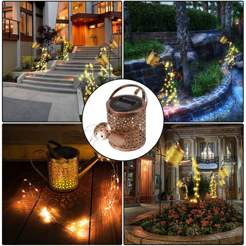 Solar Garden Lights Solar Kettle Watering String Light for Garden Outdoor Lawn Landscape Night Decoration