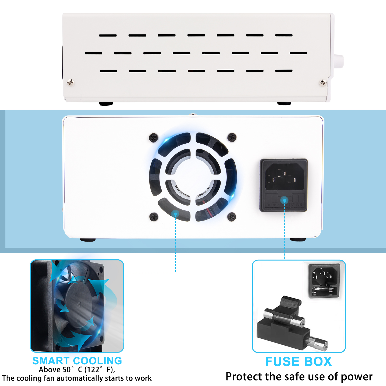 NICE-POWER SPS-H305 White 30V 5A USB Adjustable Switching Regulated Multifunctional Repairing Short Killer Dc Power Supply