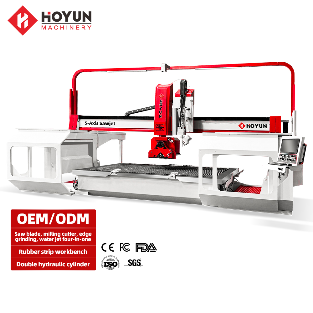 Hongyi Machinery CNC Stone Machinery Desktop High Pressure Waterjet Marble Ceramic Tiles Water Jet CNC Cutting Machine for Sale