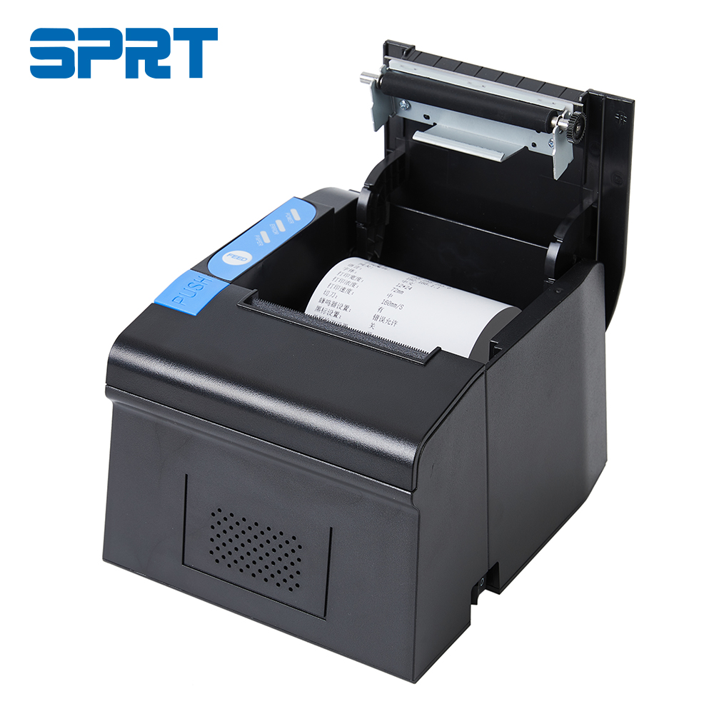 High-Speed 80mm Thermal Receipt POS Printer Cheap USB/Serial/Ethernet Options with Thermal Paper in Stock
