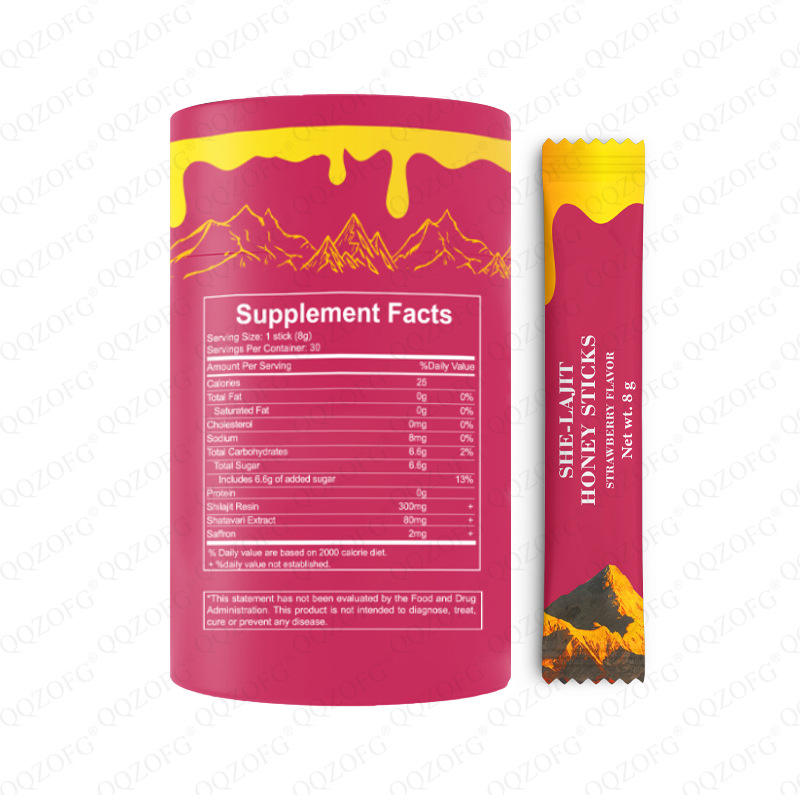 Клубничное Мумие Shilajit (OEM Private Label Strawberry Flavor)