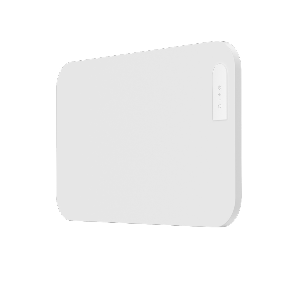 White 220V Electric Heater Overheat Deodorization Protection Portable Metal  Panel Remote Controlled Adjustable