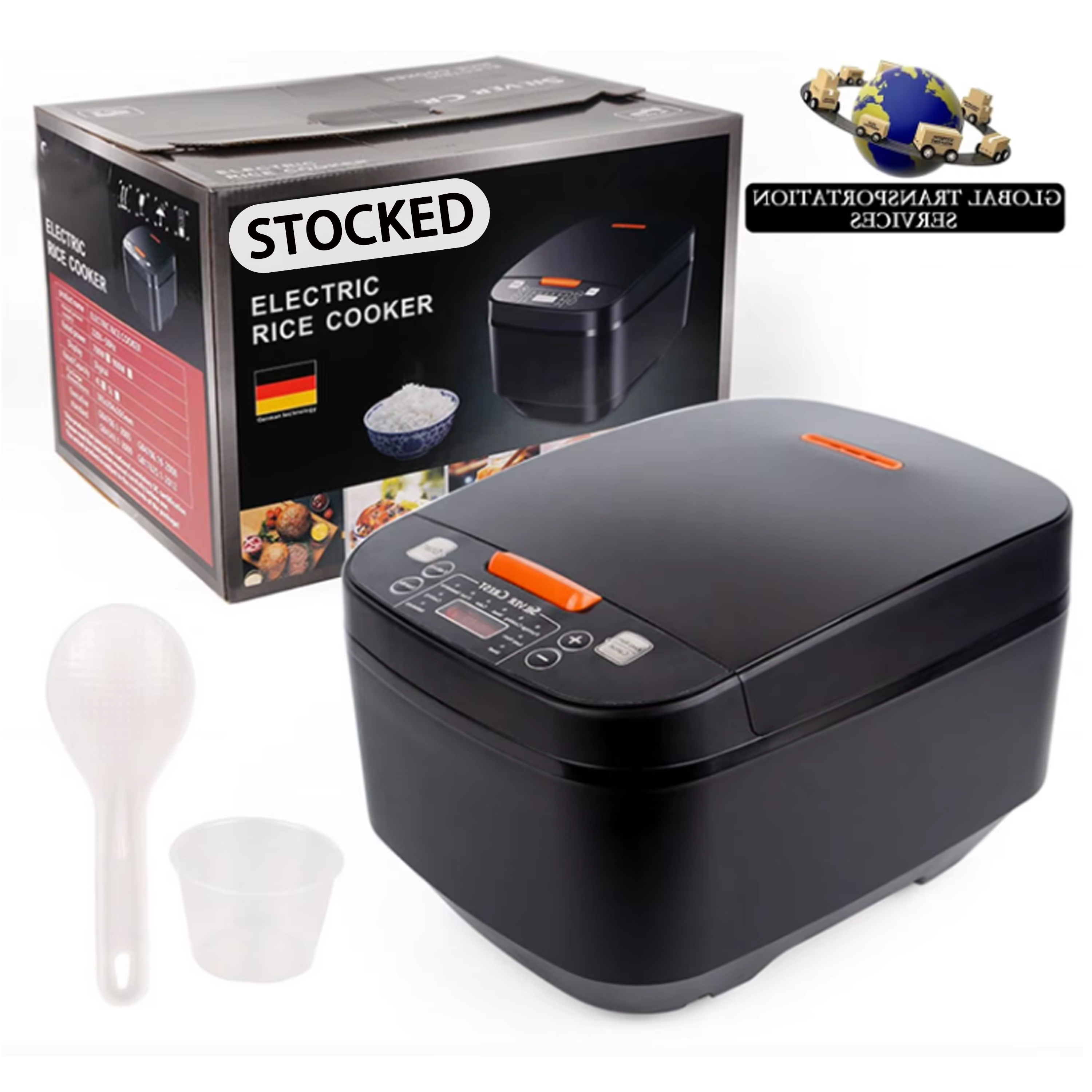 Factory Wholesale 5L Automatic Smart Digital Touch LCD Multi Non-Stick Home Electric Digital Rice Cooker Toast Tool