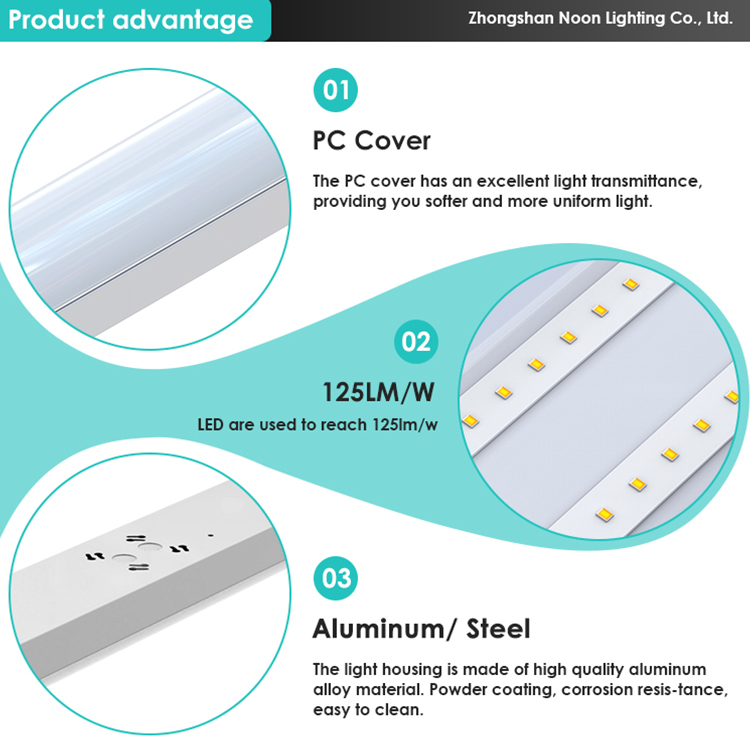 High Quality White Aluminum Interior Ceiling Light Dimmable Kitchen Island Linear Led Pendant Lamp