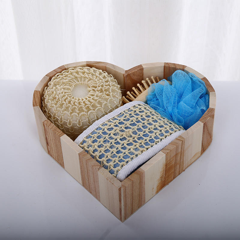 Деревянный набор аксессуаров (Wooden Bath Set)