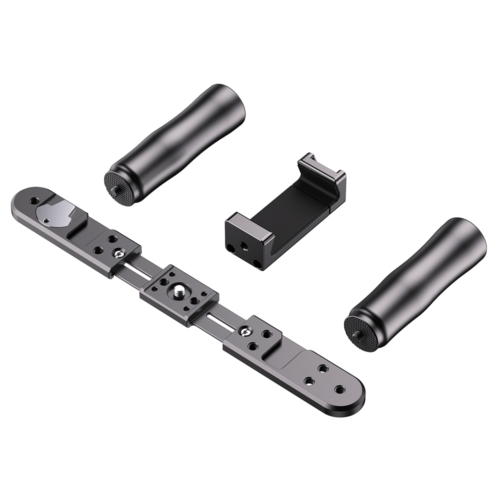 Camera Photography Accessory Professional Video 1/4'' Metal Handle Hand Grip Stabilizer Kit for LED Light Microphone