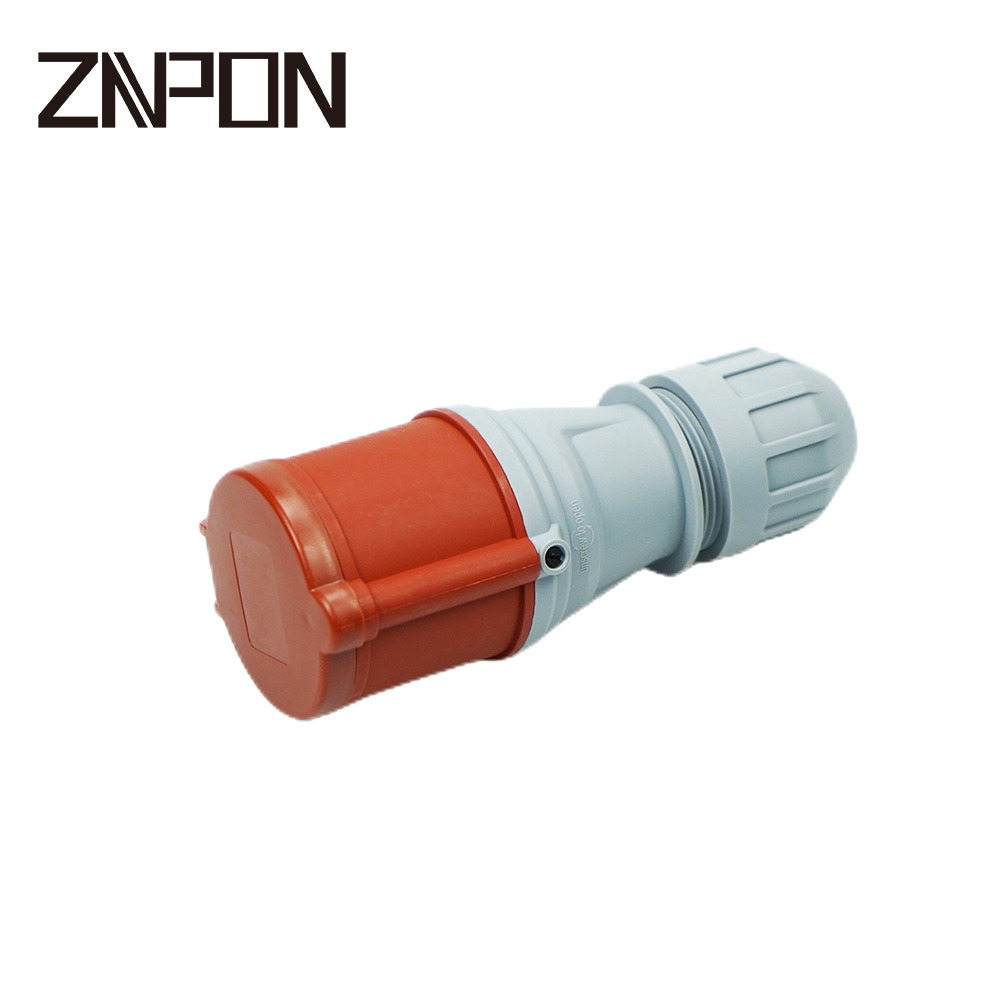 CEE and Industrial Heavy Duty PA66 Flame Resistance16A 4 Pin 400V Electric Plug and Socket in Standard Red