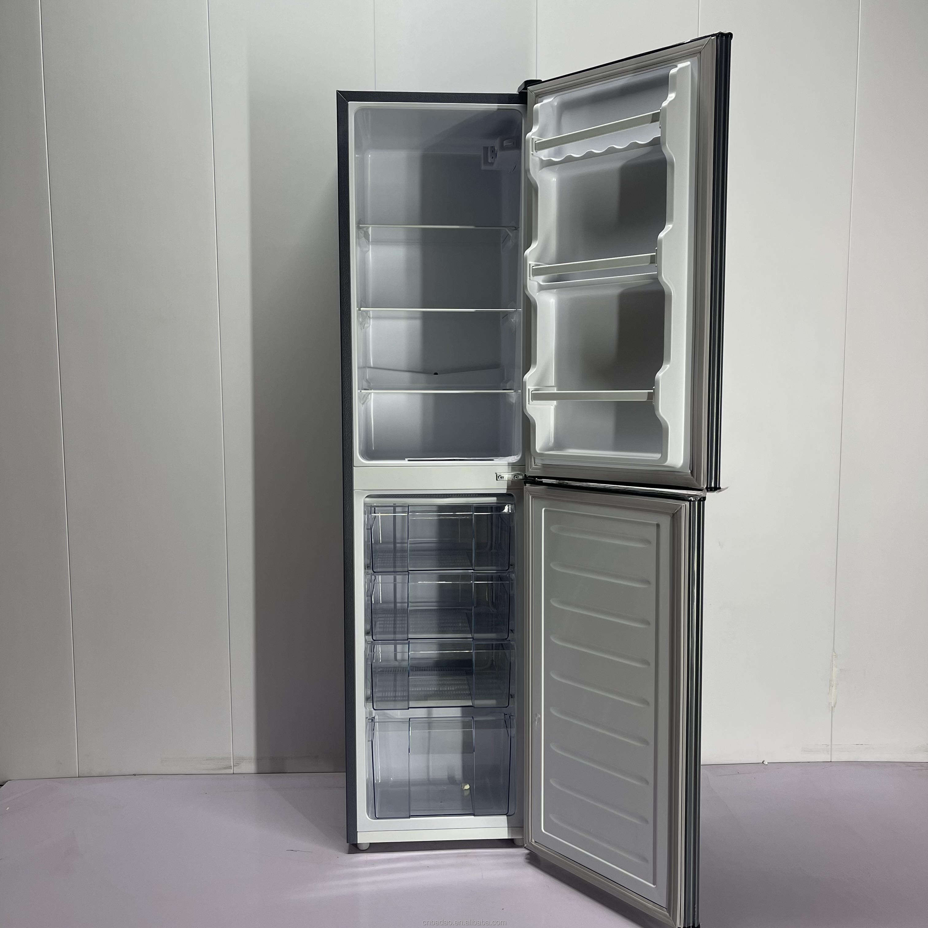 228L Smart Home Bottom-Freezer Refrigerator with Double-Door Electric Freezers for Households and Hotels