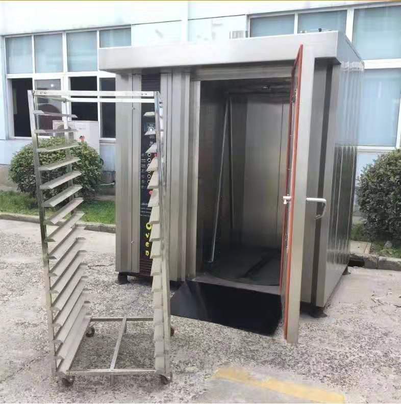 32 64Tray Rotary Oven Price Gas Electric Big Rotating Bakery Rotary Rack Oven for Sale Baking Loaf Bread Bakery Industrial Oven